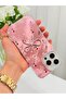 iPhone 14 Pro Max Case with Marbling Effect, 3D Bow and Floral Pattern, Raised Camera Cover - 4