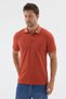 Cinnamon Polo Collar Pique Short Sleeve Slim Fit 100% Cotton T-Shirt 1011260171 - 3