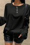 Women's Oversize Flared Long Sleeve Basic T-Shirt 100% Cotton Comfortable Fit Daily Use - 4