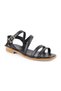 Women's Sandals Thin Cross Straps Ankle Buckle Thermo Sole Casual Antique Leather L060.131