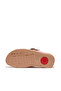 Lulu Crystal Buckle Leather Cross Slides For Womens - 3