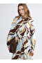 Lcw Modest Mixed Ruffle High Neck Patterned Shirt Dress - 2