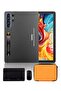 Smart Tablet S26 Ultra 10.1-inch HD Display with Wireless Keyboard & Mouse /Case and EWB Handbag 16GB RAM 1TB ROM Dual SIM Android Tab WiFi GPS Slim Kids Tablet Grey