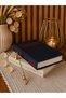 Fabric Decorative Book Box Set of 2 - Hidden Storage Box Navy Blue Modern Home Decoration - 3