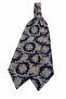 Navy Blue Pink Paisley Pattern Italian Silk Ascot Tie Sac101 - 4