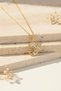 Stylish Women's Necklace with Yellow Stone and Dolphin Figure - 4