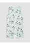 Özmarka New Season Blue Printed Baby Boy Combed Cotton Jumpsuit 3-Piece - 2