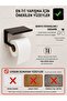 Toilet Paper Holder with Shelf |   Metal Body |   Phone and Accessory Rack with Shelf |   Adhesive & Screw Mounting - 4