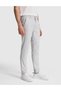 Light Gray Slim Fit Canvas Trousers with Latex Waistband 50320822-Vr001 - 4