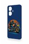 Realme C55 Compatible Moto Rider Patterned Silicone Case - 4