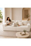 Cloud Sectional Boneless Couches for Living Room, Modular Shaped Couch with Deep Seat Oversized Right Facing Chaise, Memory Foam Compressed Spineless 3 Seater Sofa for Apartment (3-Seater)