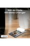 3-in-1 Magnetic Wireless Charging Station, 15W Foldable Fast Charging Stand with Apple Watch Charger & Earbuds Charger - 5