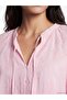 Lcw Vision Pink Embroidered Oversize 100% Cotton Blouse - 3