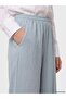 Lcw Modest Blue Women's Crepe Trousers with Elastic Waist - 3