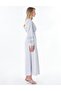 Ruffle Detailed Cotton Dress Blue - 5