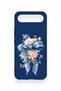 Tecno Spark Slim Compatible Blue Ribbon Flower Patterned Silicone Case - 2