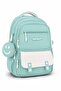 4-Piece Satin Fabric Waterproof Primary School Bag Set with Lunch Bag, Pen Holder and Accessory Bag - 4