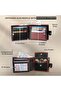 MORUCHA Mens RFID Blocking Real Soft Leather Passcase Wallet with Gift Box M75 Black/Brown