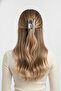 Stylish Marble Patterned Oversized Hair Clip for Women Daily Use - 2
