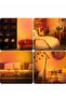 Sunset Lamp Projection, Dimmable 180° Rotation Warm Romantic Stars Moon Night Light - 3