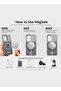 Samsung Galaxy S25 Ultra 5G 2025 Premium Metal Frameless Case Metallic Vegan Leather Magsafe Support Hard Case Cover - 4
