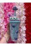 Stitch Patterned Water Bottle with Straw, Cute and Stylish Glass with an Iced Glass Look - 3