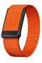 Whoop 5.0 Nylon Band, Adjustable Stretch Sport Band Replacement with Secure Quick-Clip Hardware, Breathable Athletic Wristband for Men and Women - Orange with Black Holder