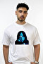 Billie Eilish_1 Design Printed Oversize White T-Shirt