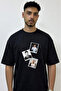 Central Cee_53 Design Printed Oversize Black T-Shirt