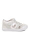 Silver Velcro Baby Girl Casual Shoes