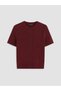 Lcw Comfort Burgundy Crew Neck Women's Knitwear Cardigan
