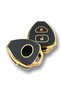 Toyota Corolla Hilux Rav4 Verso Yaris 2-Button Key Remote Cover Case Black Gold