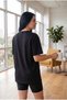 Women's Black Color Summer Favorite Comfortable Fit Oversize T-Shirt - 4