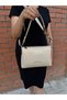 Women's Premium Shawl Detailed Soft Leather Crossbody and Shoulder Bag with Adjustable Strap Size: 28 X 18 cm - 2