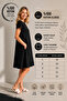 Crew Neck Casual Comfortable Dress with Pockets - 2