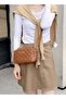 Women's PU Leather Shoulder Bag, Ladies Diamond Checkered Crossbody Bag Sling Bag Side Bag Carry Bag - 2