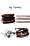 Women's Versatile Contrast Color Shoulder Bag, Ladies Large Capacity Crossbody Bag Handbag Tote Bags Clutch Bag - 3