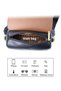 Women PU Shoulder Bag Crossbody Cross Bag Sling Ladies Satchel Clutch, with Fine Stitching and Roomy Interior for Teenager Youth, Daily Casual Party Travel (Black) - 3