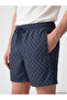 Nevavm Short Length Patterned Men's Swim Shorts with Difference - 3