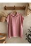 Baby / Child Poncho / 4 Layers with Shepherd Stitching & Muslin - Pink - 3