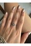 Silver Colored Stone Evil Eye Ring - 2