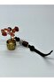 Fengshui Gold Money Pouch Agate Natural Stone Keychain - 3