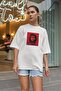 Viva La Resolution Oversize Unisex White T-Shirt - 3