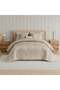 AW25 OxFord Reverie DJ8698 Jacquard King Comforter Set - 7 Piece Beige Bedding Set - 4