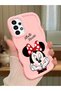 Samsung Galaxy A13 4g Compatible Case Camera Protective Pink Silicone Couple Phone Case Cute Pattern