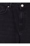 Özmarka New Season Black Wideleg Women's Jean Trousers - 7