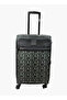 Monogram Print Softcase Luggage Trolley with Retractable Handle - 20 inches Cabin Bag