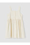 Nevavm Square Collar Patterned Girl's Crinkle Dress with a Difference - 5