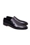 Black Color Laceless Genuine Leather Men's Shoes