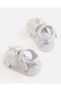 Girls White Floral Appliqué Sandals - 4